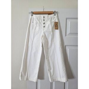 Kids Polo Ralph Lauren The Wide Leg White Pants Size 10 NWT